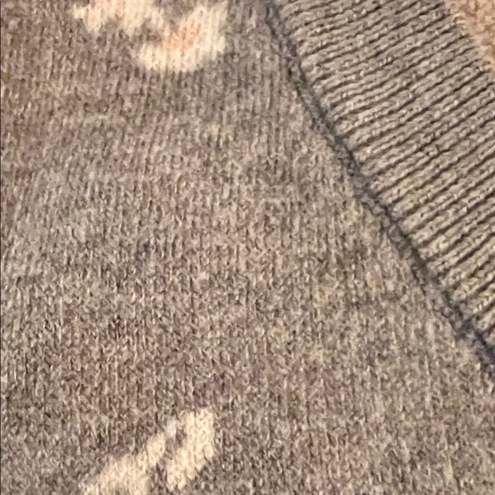 Harper Charcoal Floral Knit  preppy Vest - Picture 6 of 8
